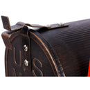 Stratford - Heavy Duty Cast Aluminum Mailbox With Post And Solar Light, Fluted Base, Decorative Modern Mailbox - Brown