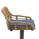 Modern Swivel Bar Stools Adjustable Counter Chairs With Footrest (Set of 2)