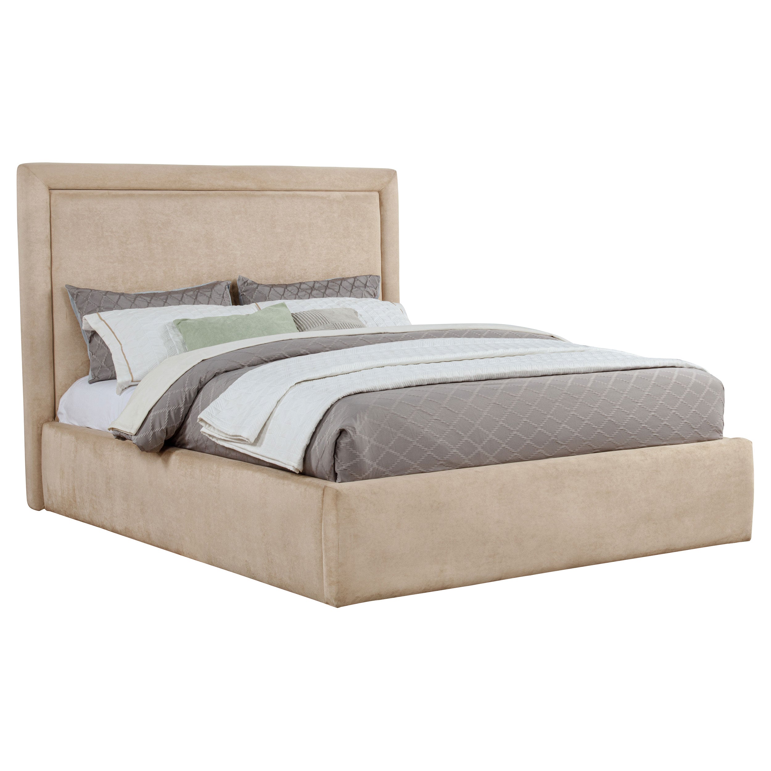 Lawson 54-inch Upholstered Eastern King Platform Bed Saddle — view 3