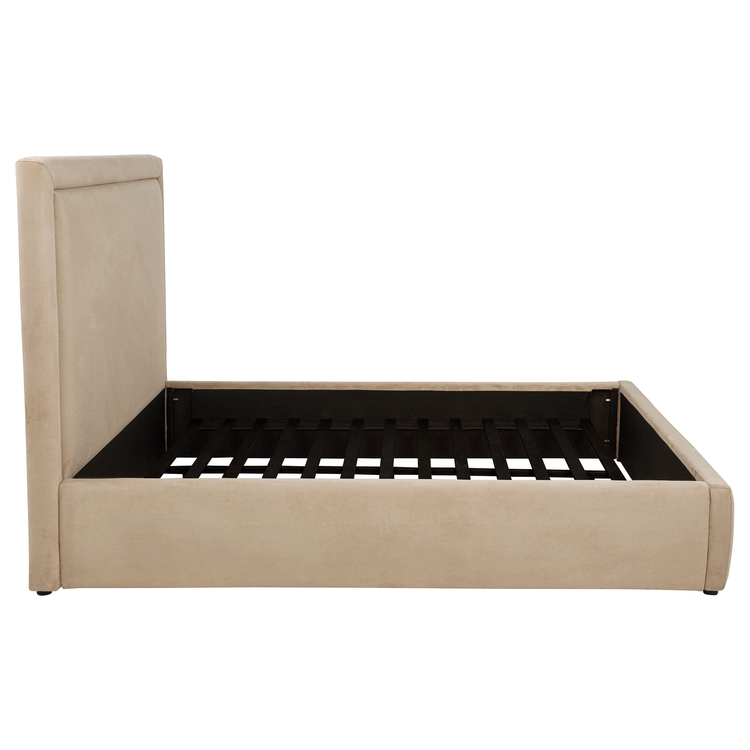 Lawson 54-inch Upholstered Queen Platform Bed Light Saddle — view 6