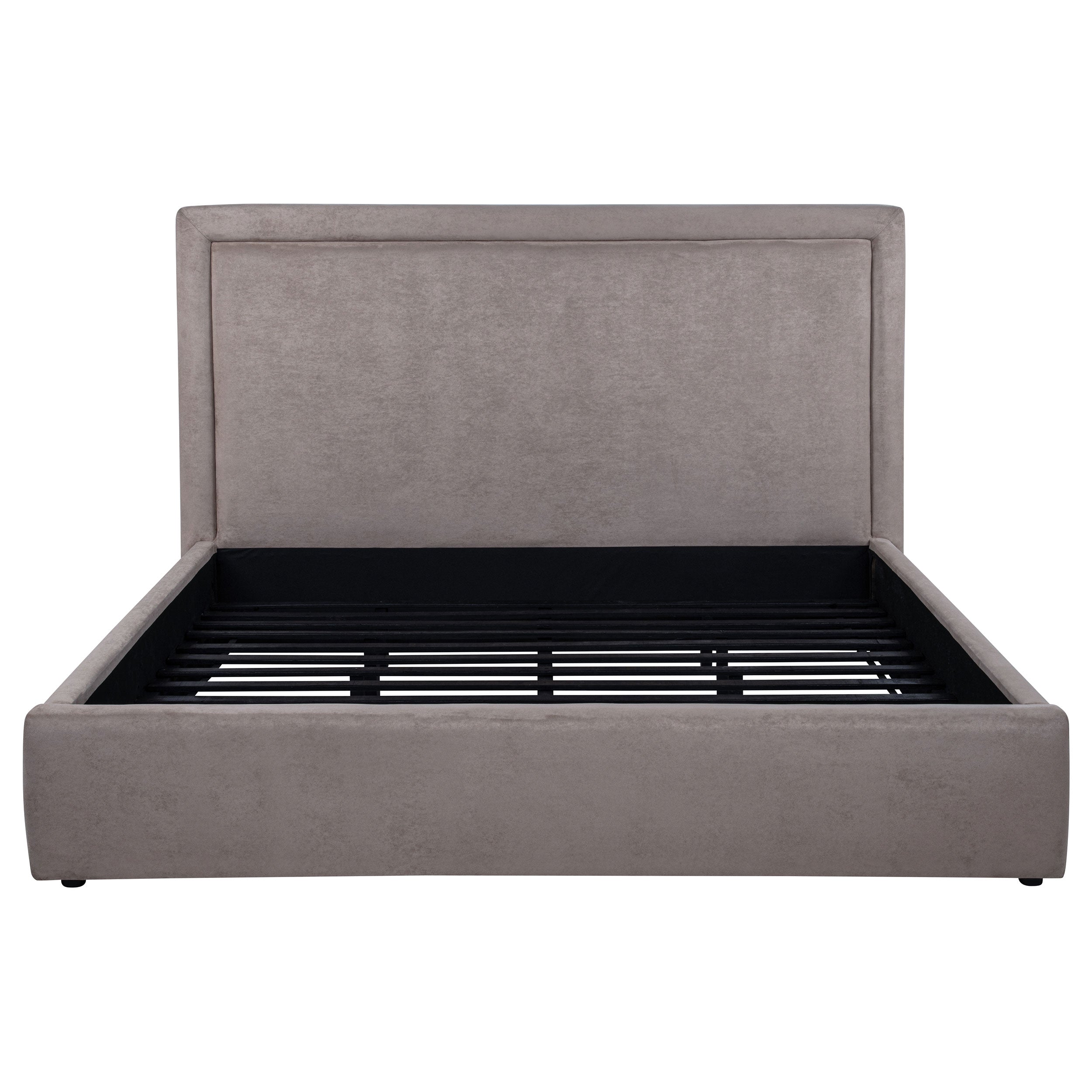 Lawson 54-inch Upholstered Eastern King Platform Bed Mushroom — view 4