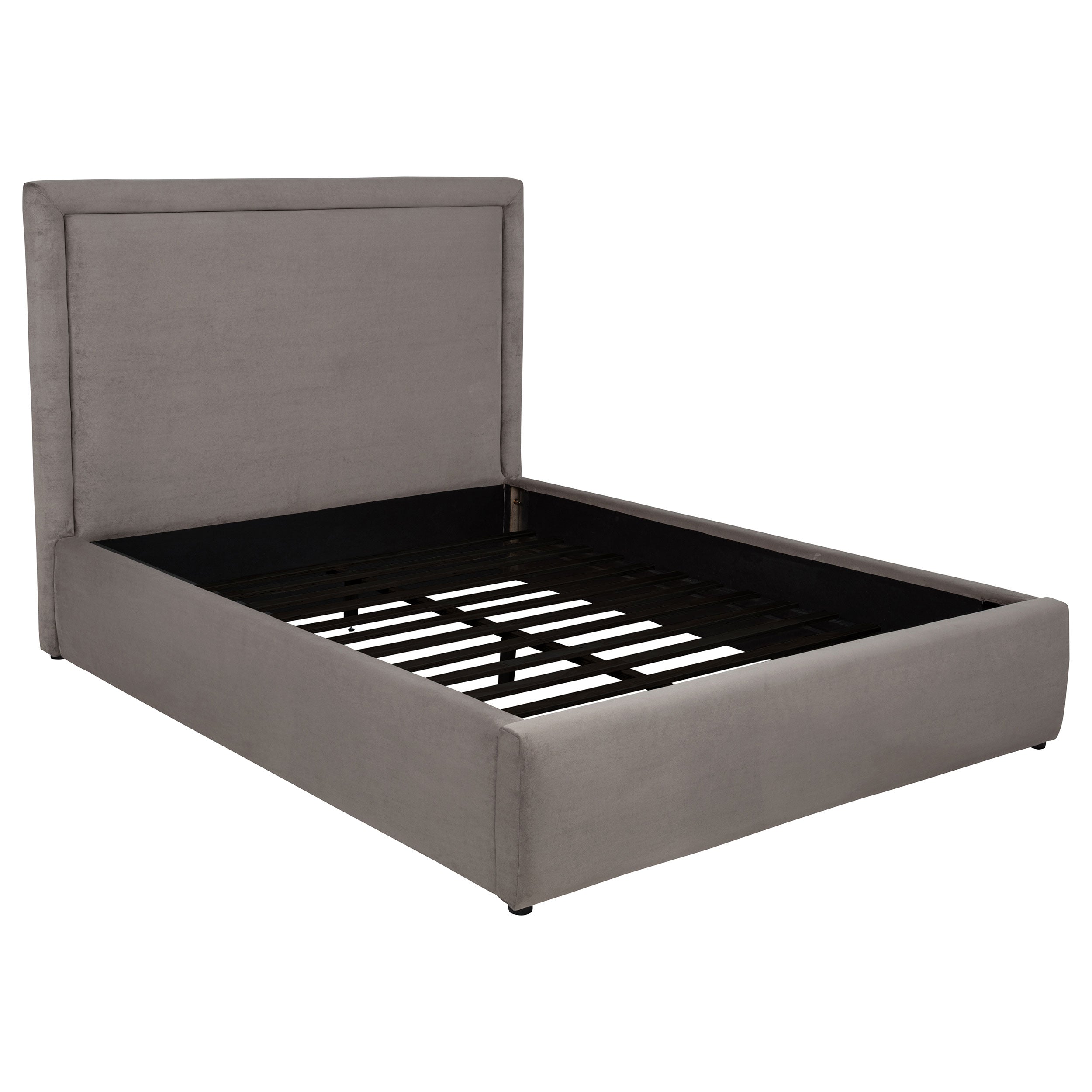 Lawson 54-inch Upholstered Queen Platform Bed Mushroom — view 1