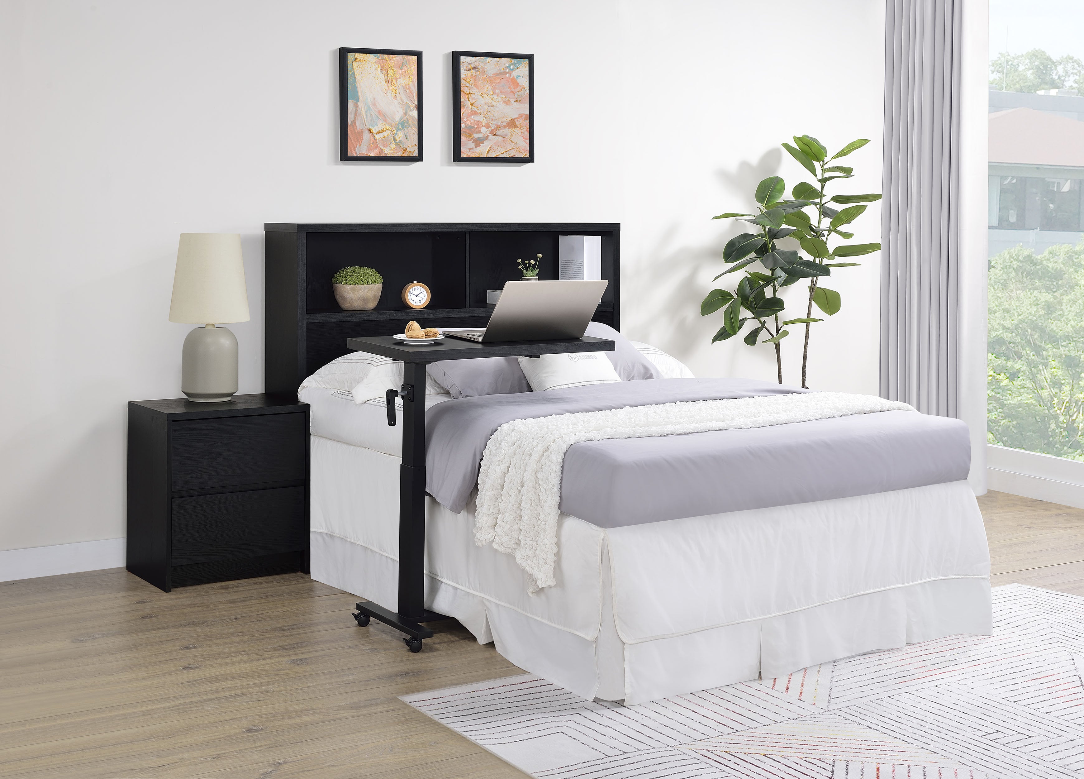 Westpark 49-inch Full Bookcase Headboard Black — view 9
