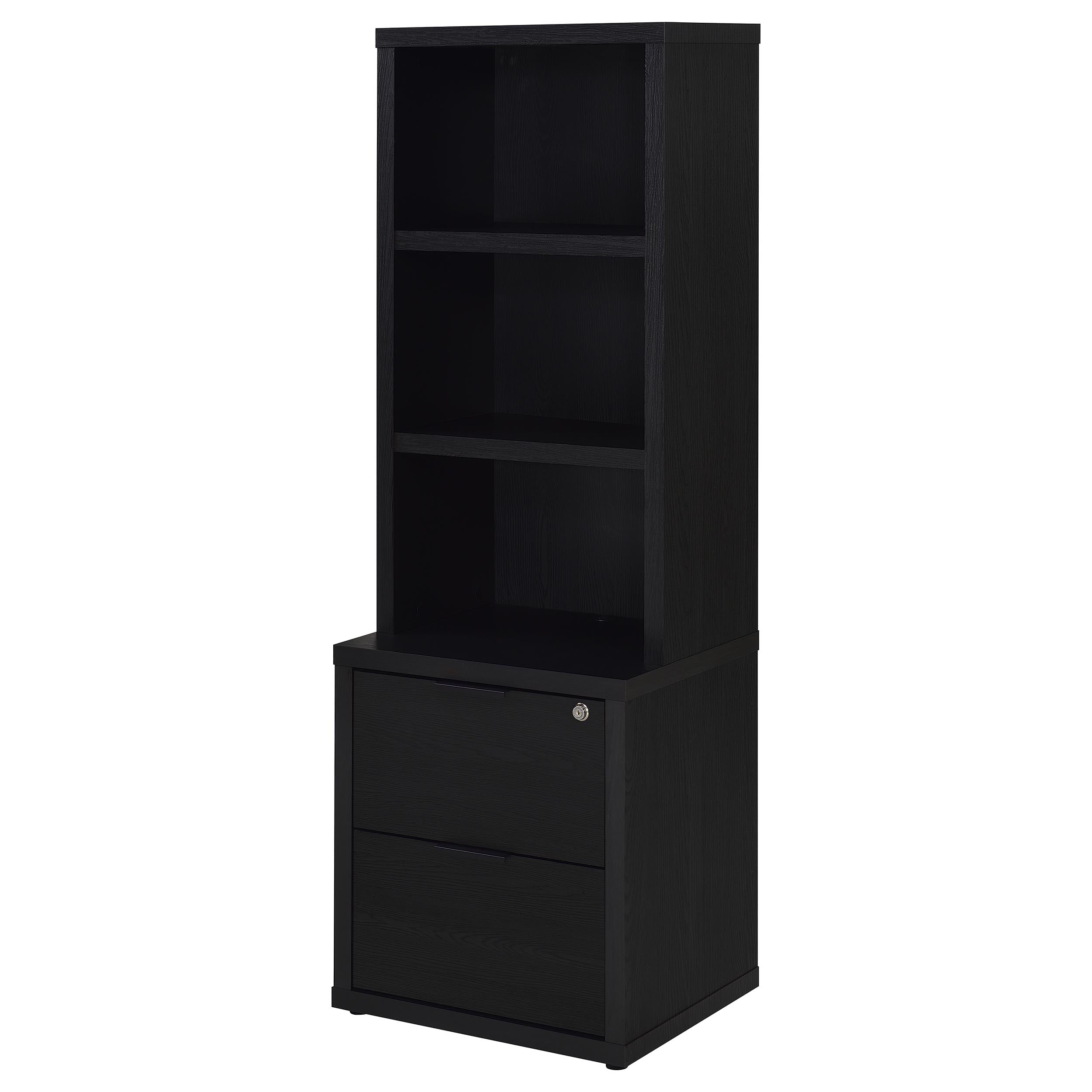 Westpark 3-piece Twin Bedroom Set Bookcase Headboard Black — view 11