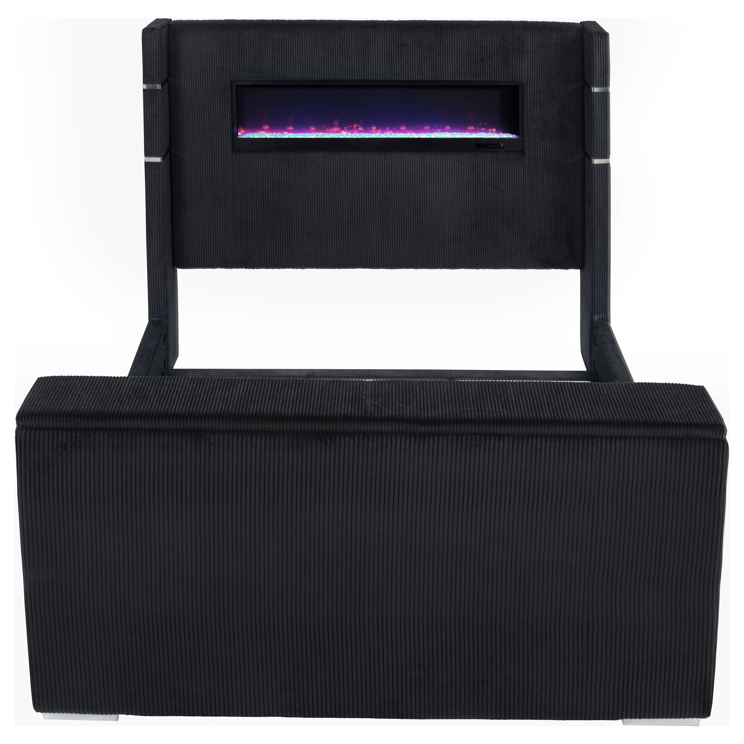 Tisdall California King Flame Visualizer TV Bed Black — view 6