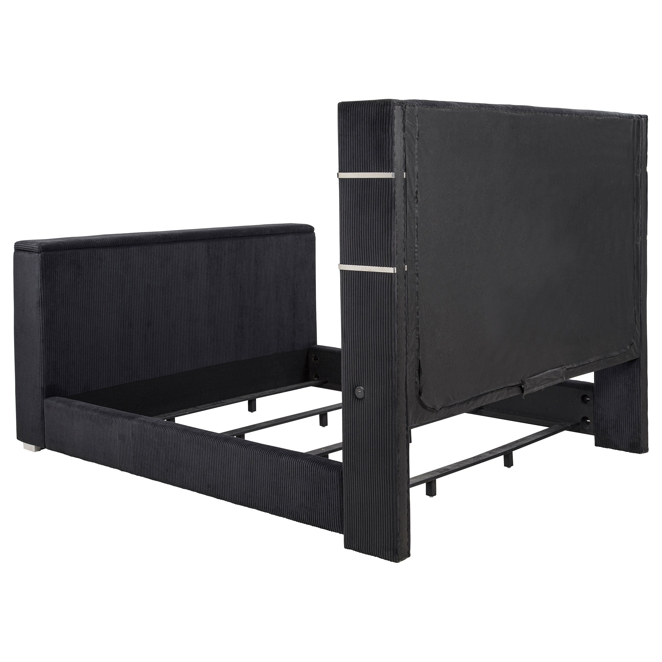 Tisdall California King Flame Visualizer TV Bed Black — view 7