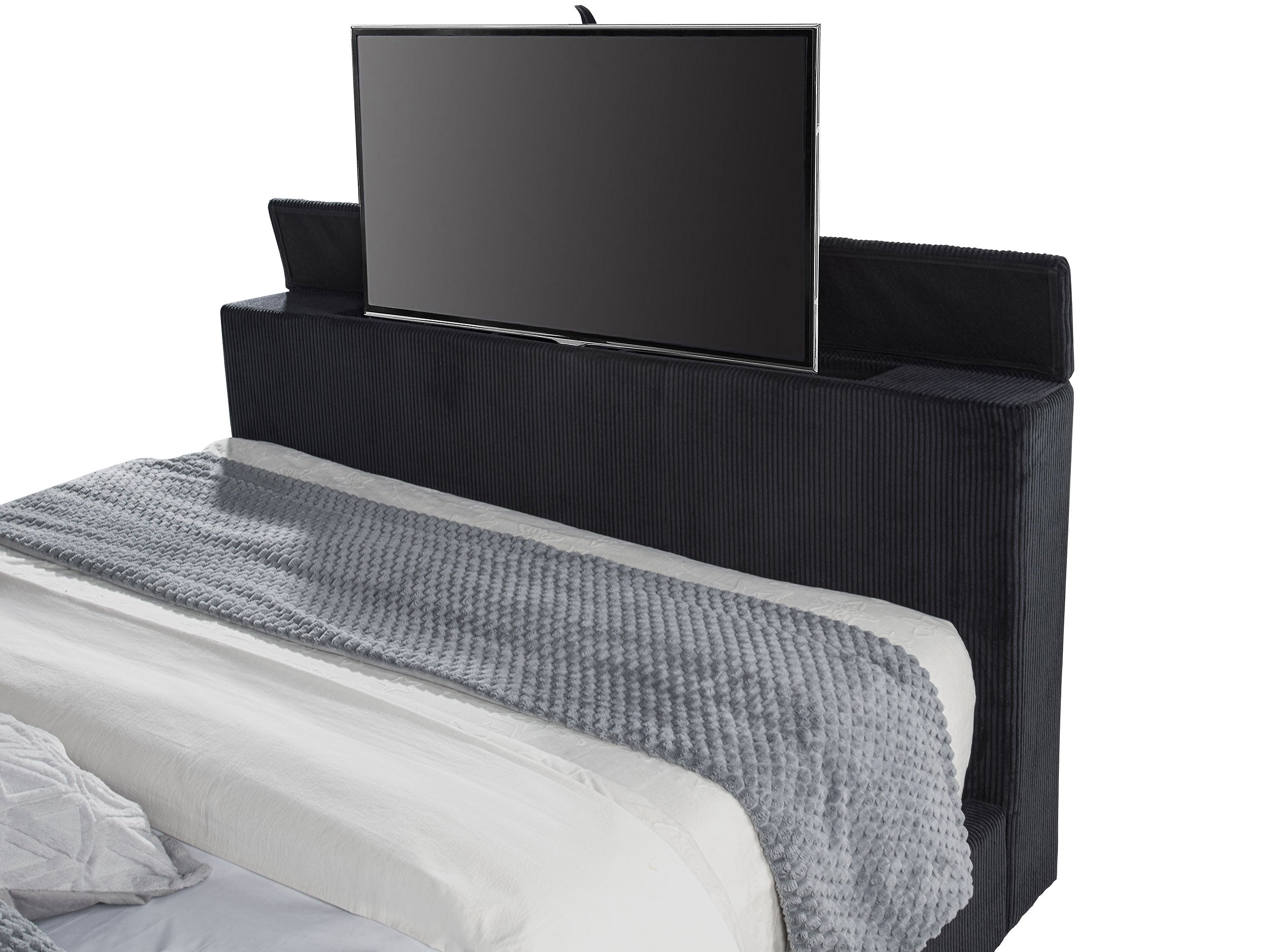 Tisdall California King Flame Visualizer TV Bed Black — view 10
