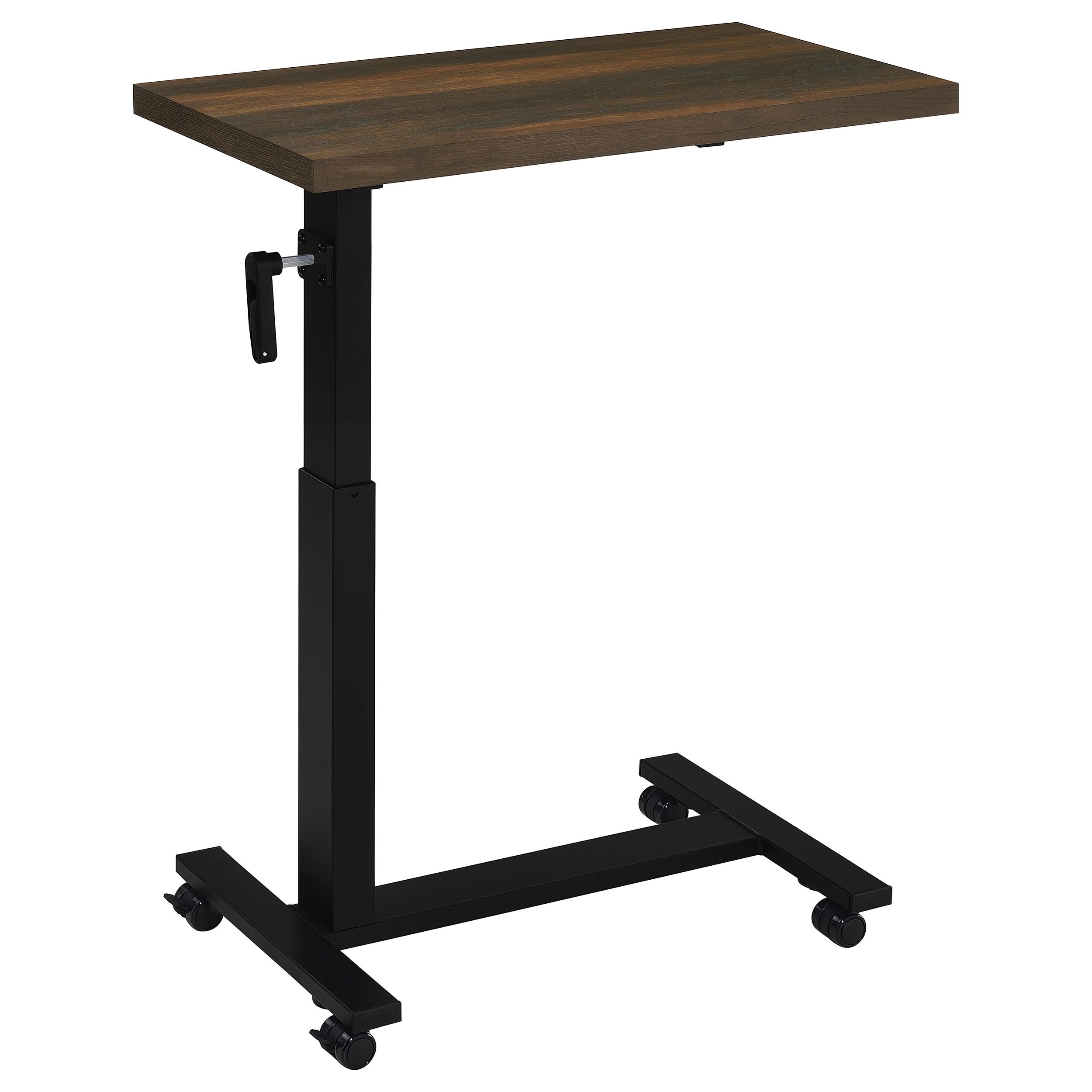 Westpark Height Adjustable Mobile Bedroom C-Table Dark Pine — view 1