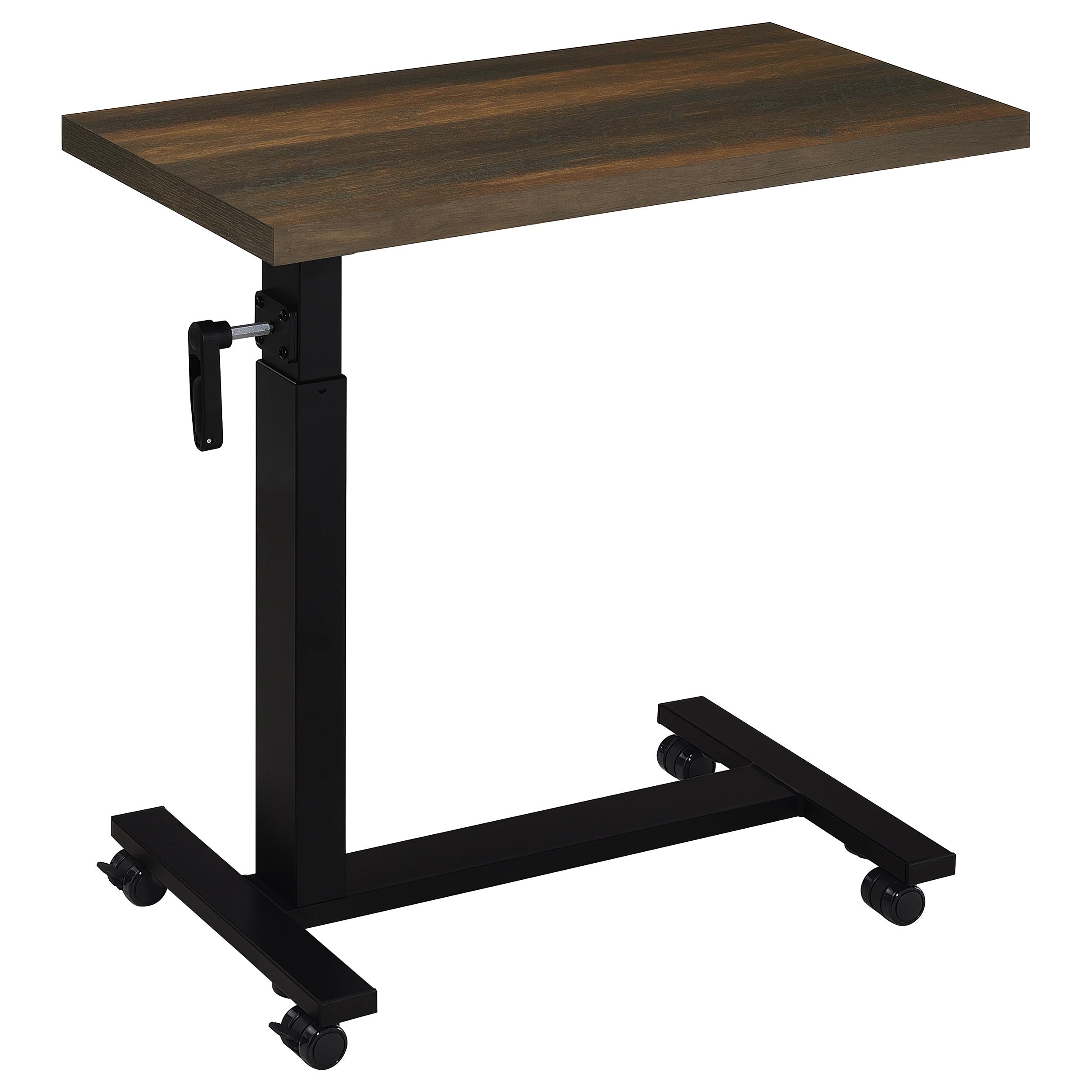 Westpark Height Adjustable Mobile Bedroom C-Table Dark Pine — view 3