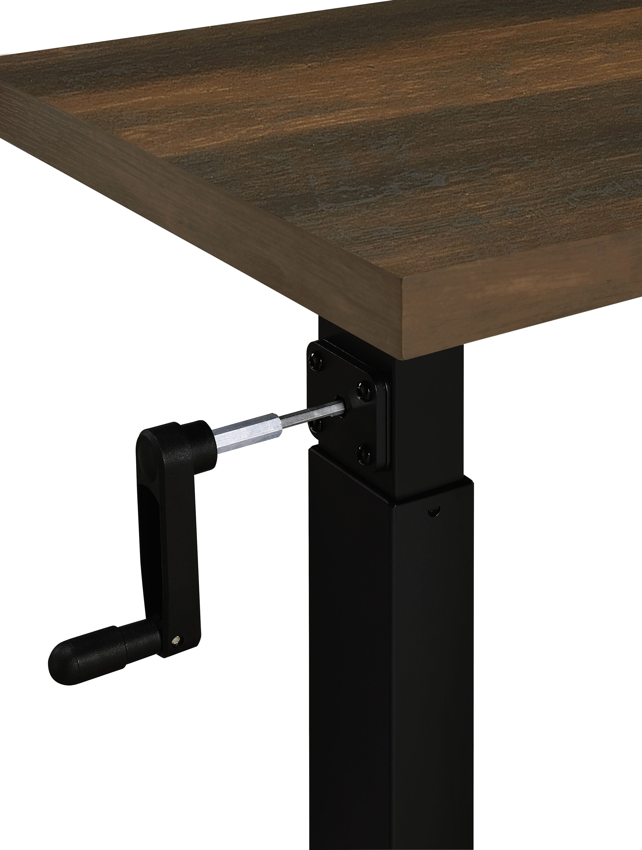 Westpark Height Adjustable Mobile Bedroom C-Table Dark Pine — view 13