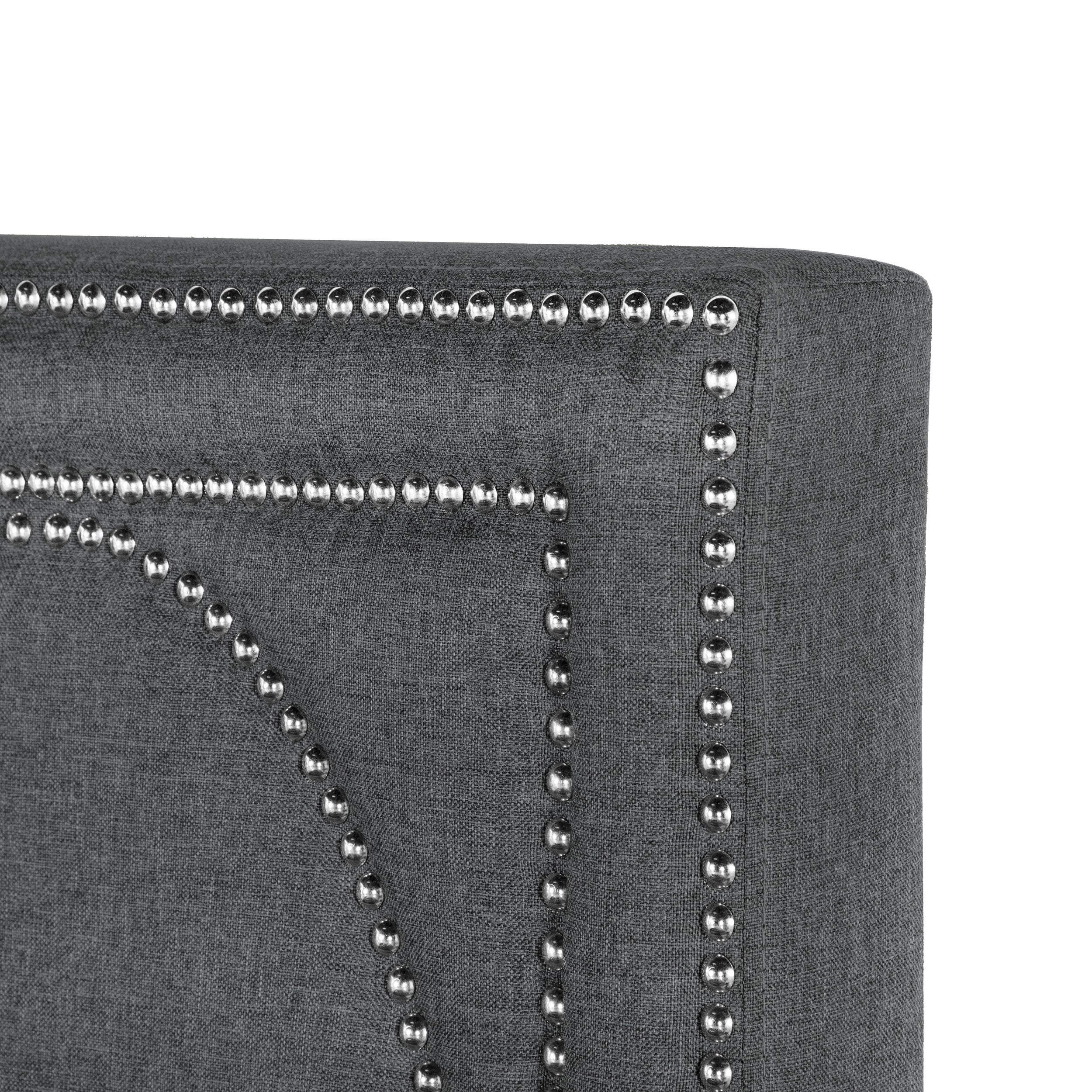 Bowfield Upholstered Queen Panel Bed Charcoal — view 8