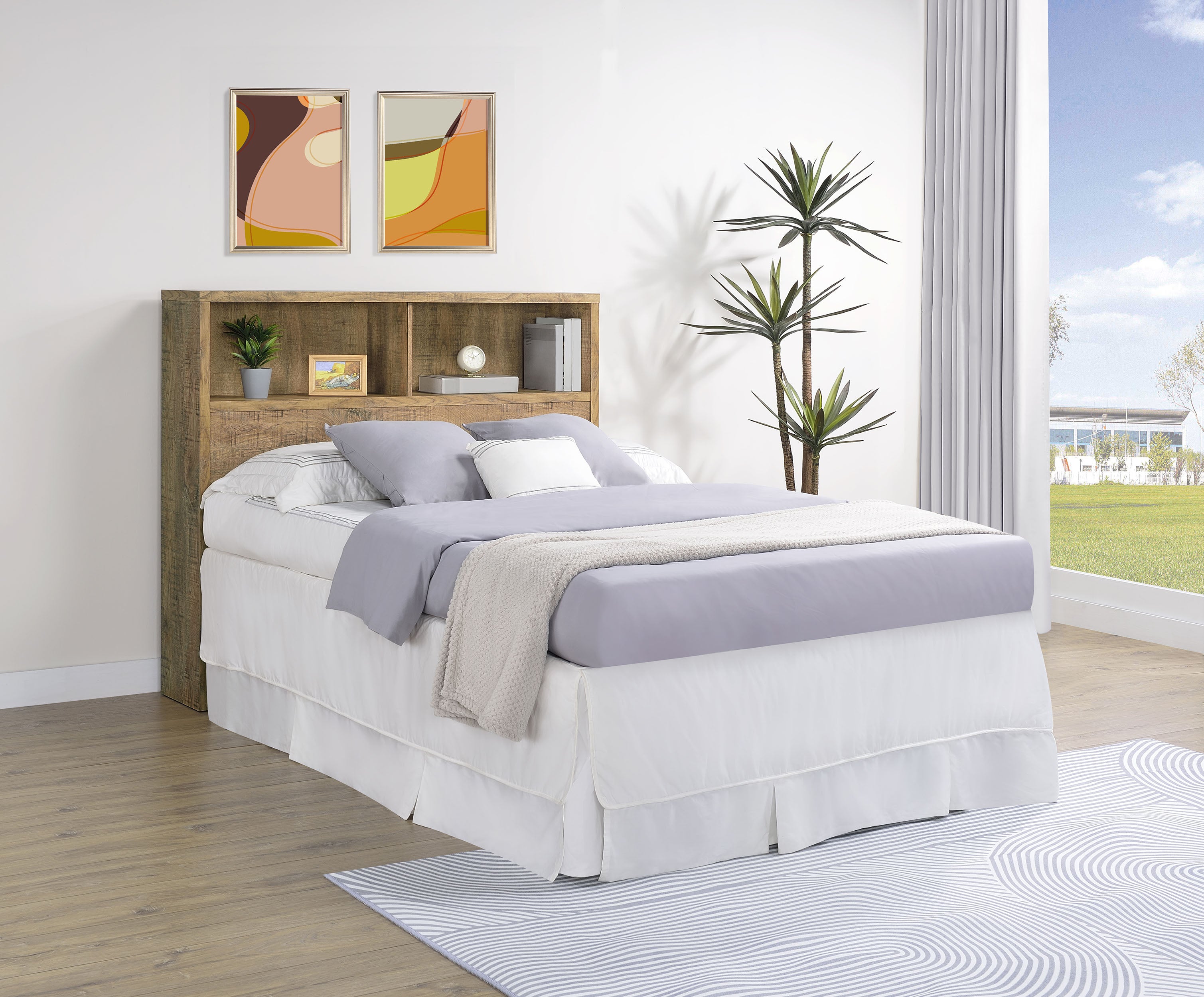Westpark 49-inch Full Bookcase Headboard Mango — view 2