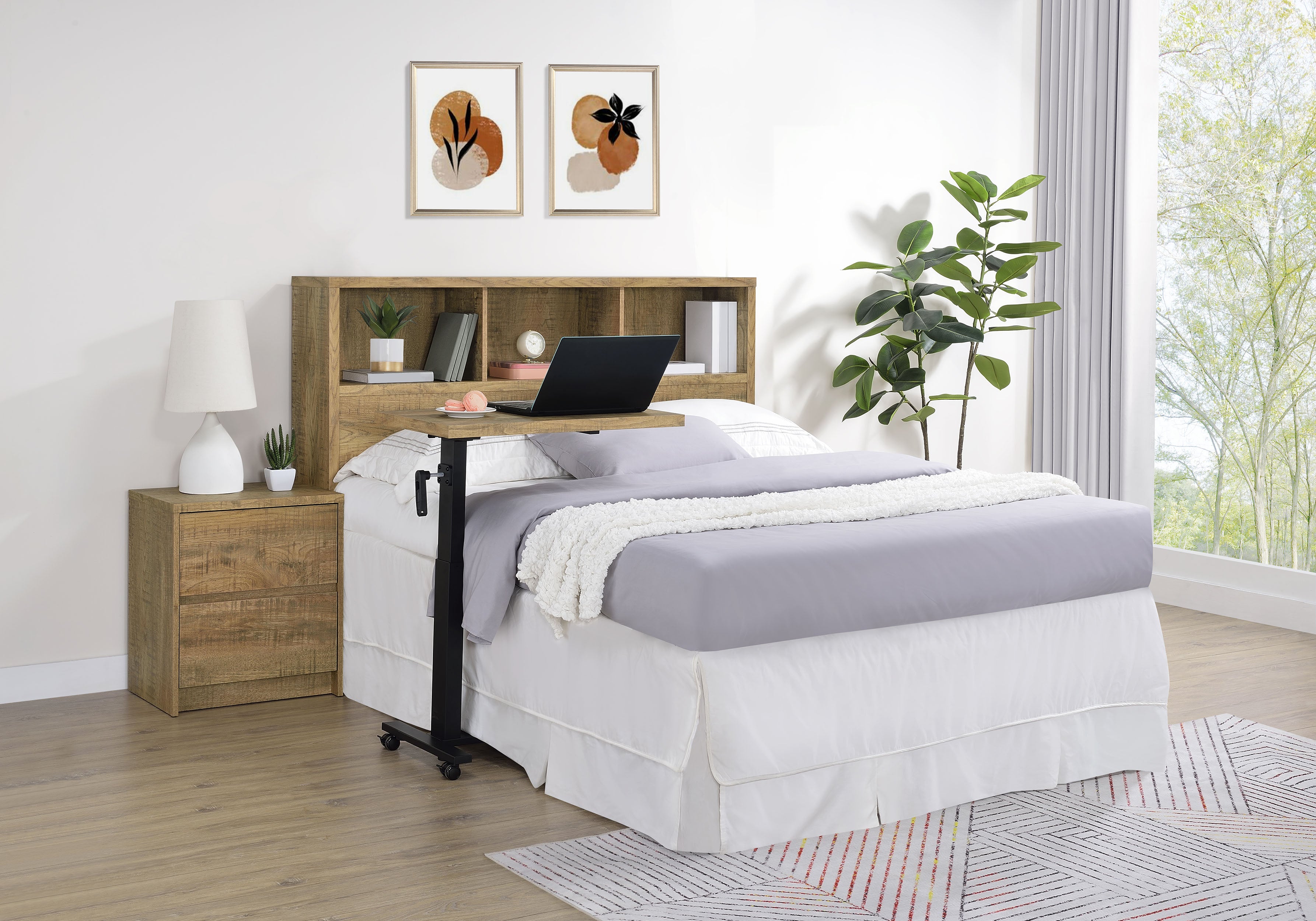 Westpark 49-inch Queen Bookcase Headboard Mango — view 9