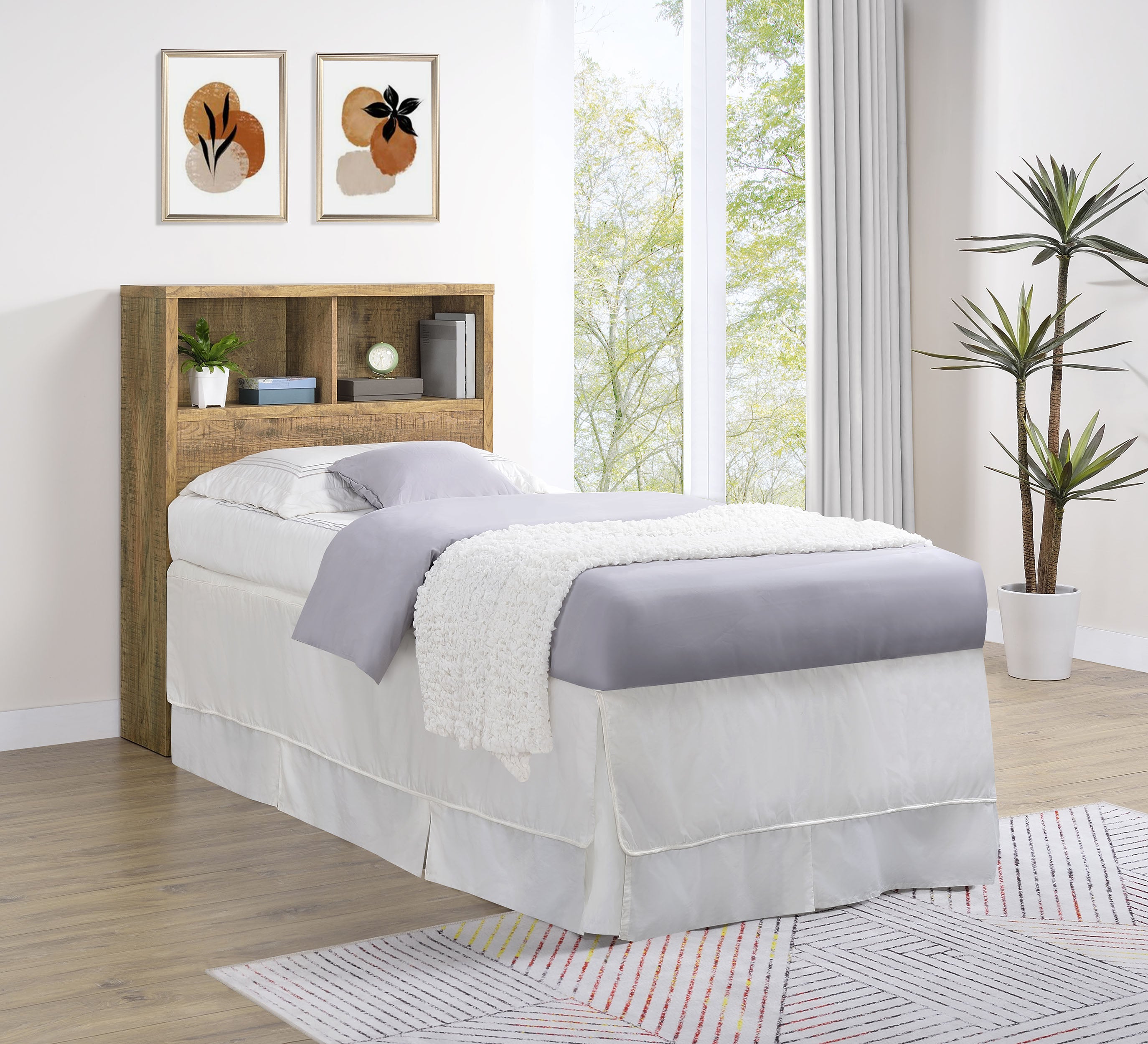 Westpark 49-inch Twin Bookcase Headboard Mango — view 2