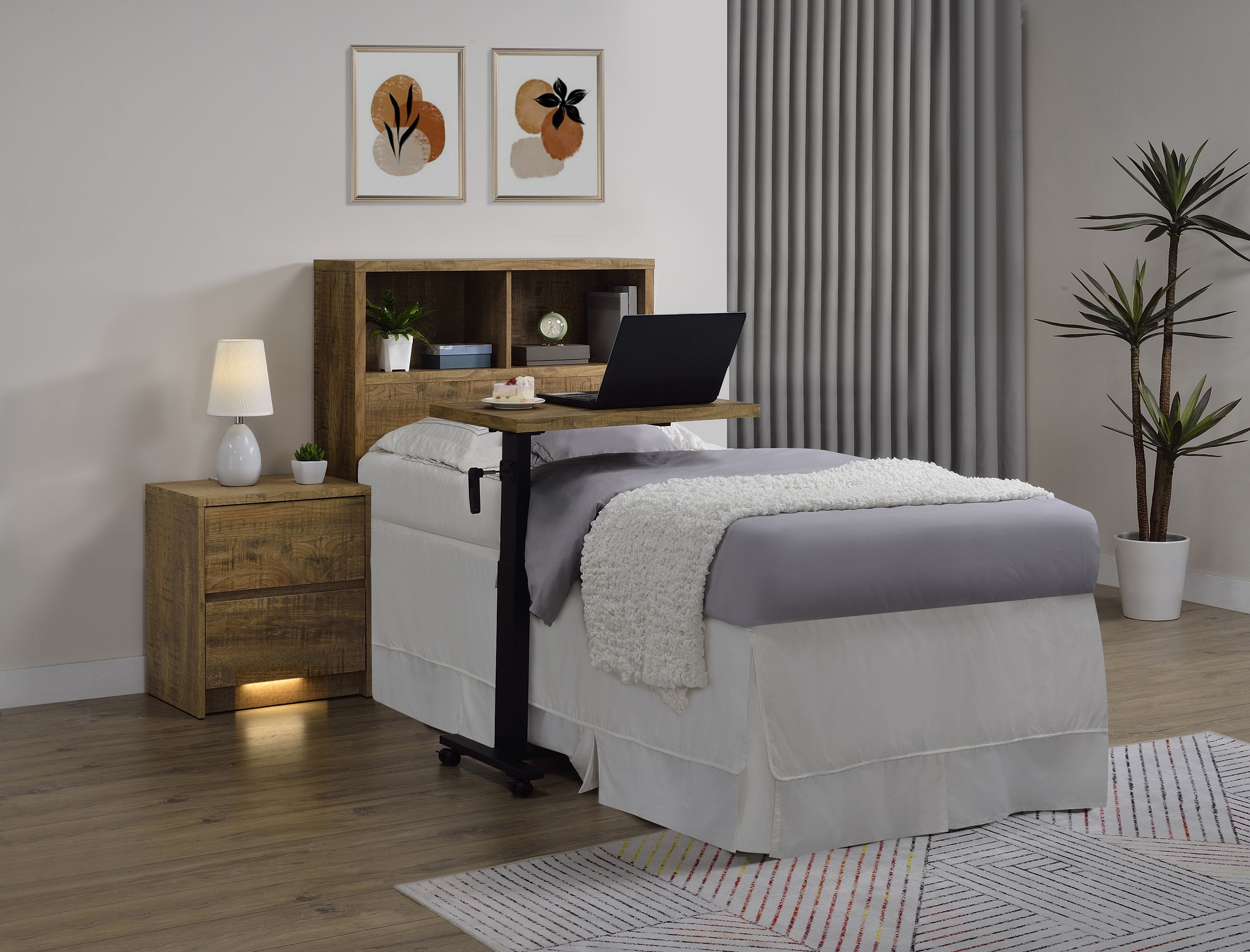 Westpark 49-inch Twin Bookcase Headboard Mango — view 10