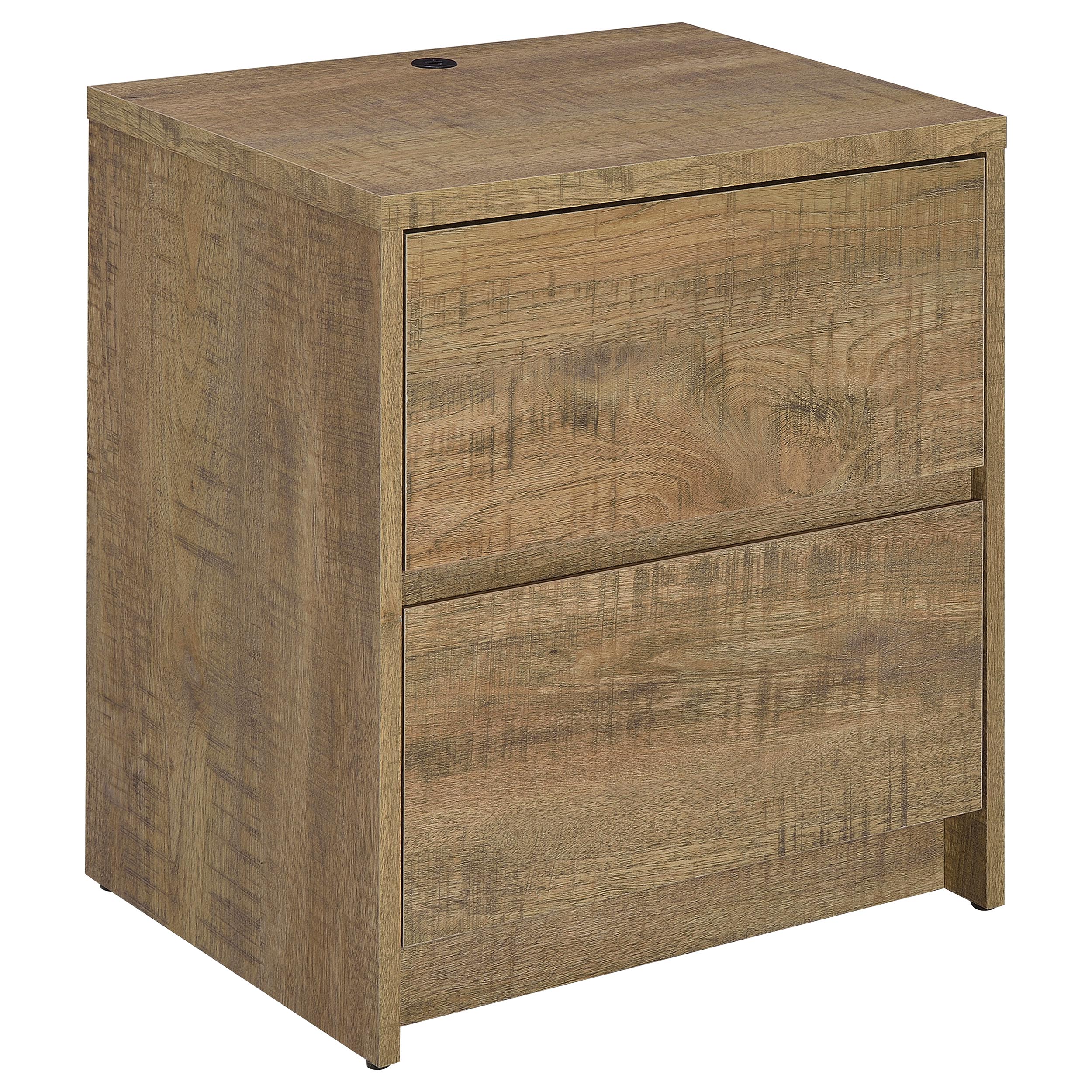 Westpark 2-drawer Nightstand LED Lights and USB Mango — view 1