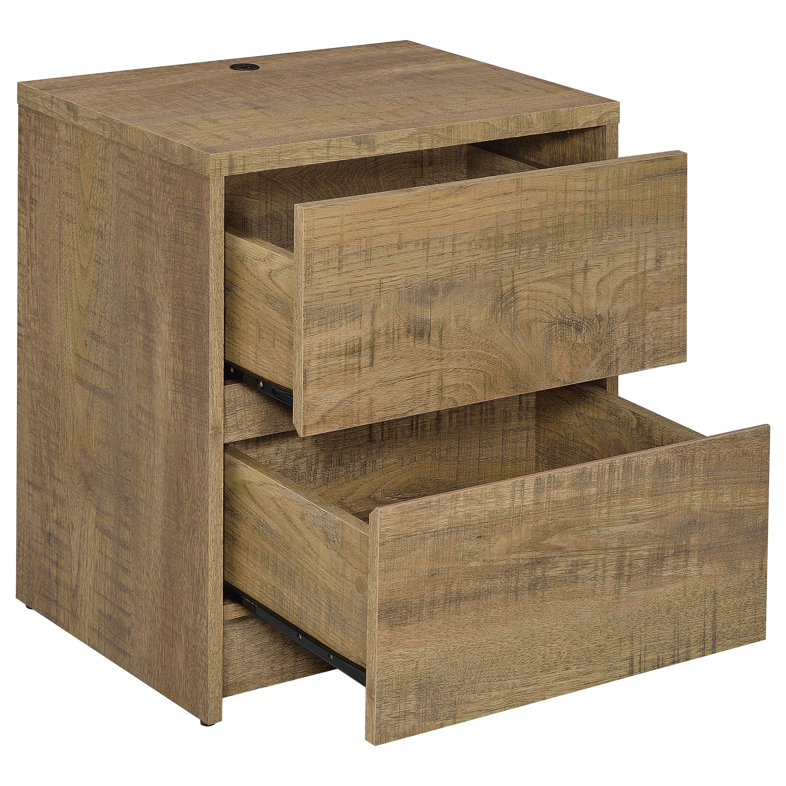 Westpark 2-drawer Nightstand LED Lights and USB Mango — view 4