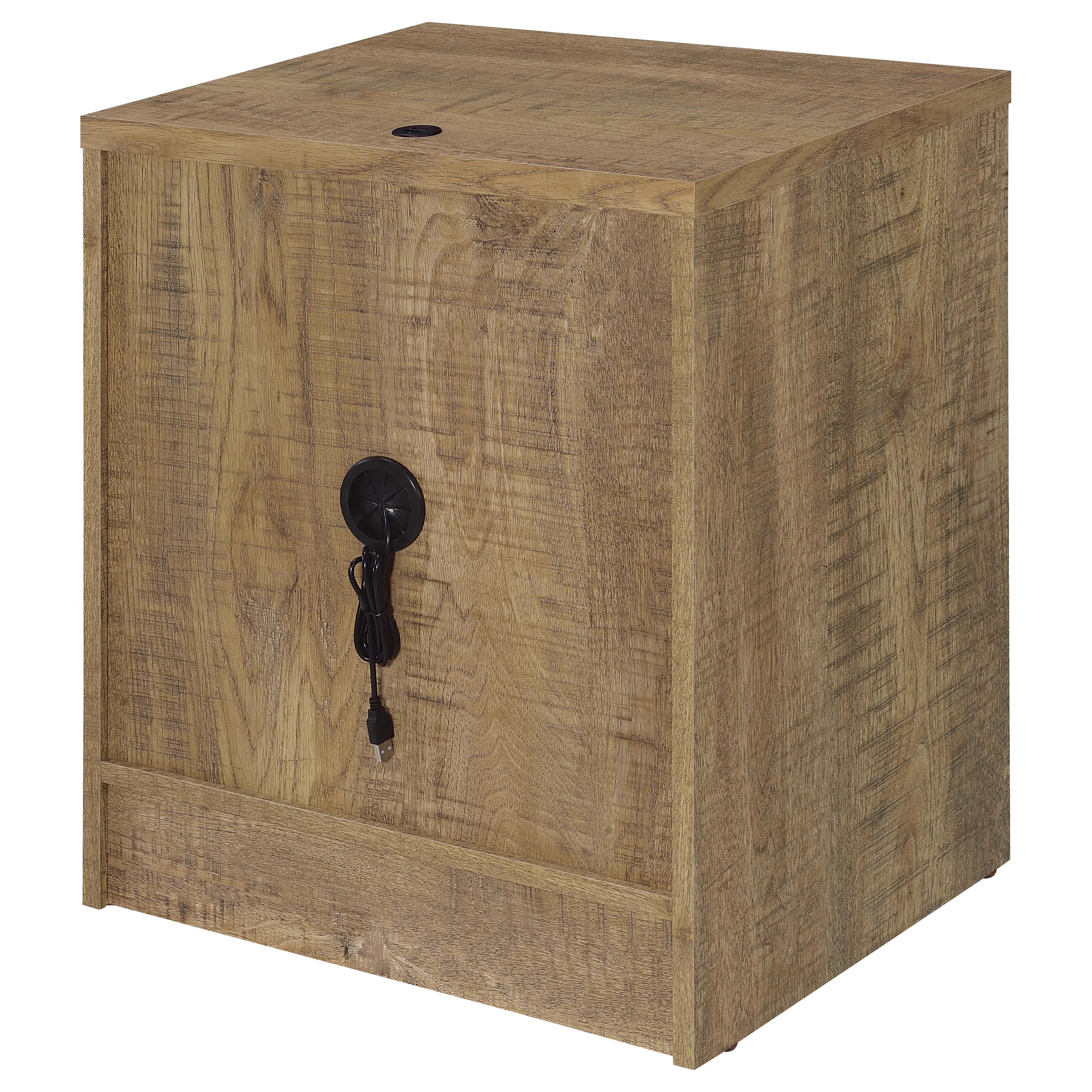 Westpark 2-drawer Nightstand LED Lights and USB Mango — view 9