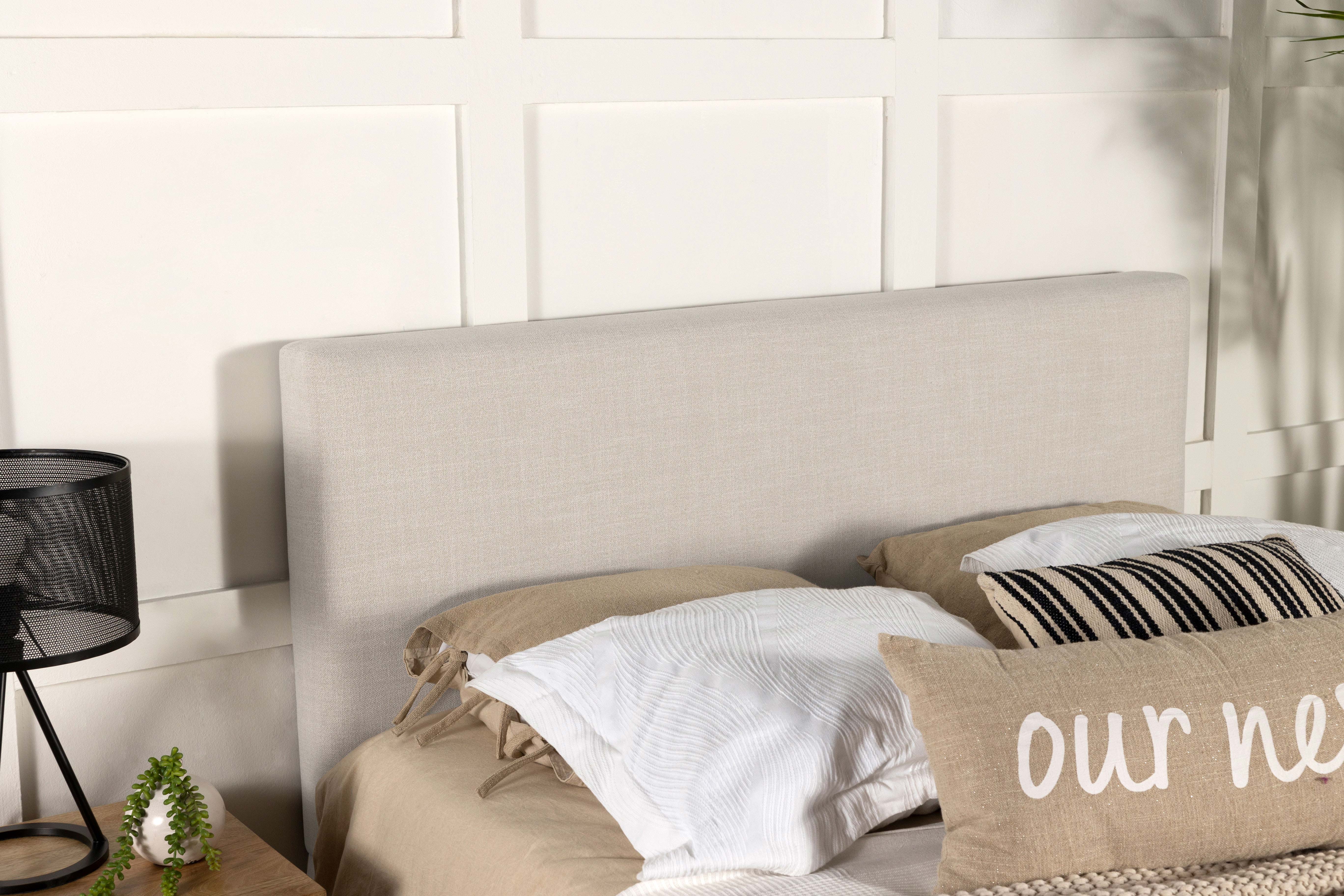 Pirro Upholstered King Panel Headboard Sand — view 2