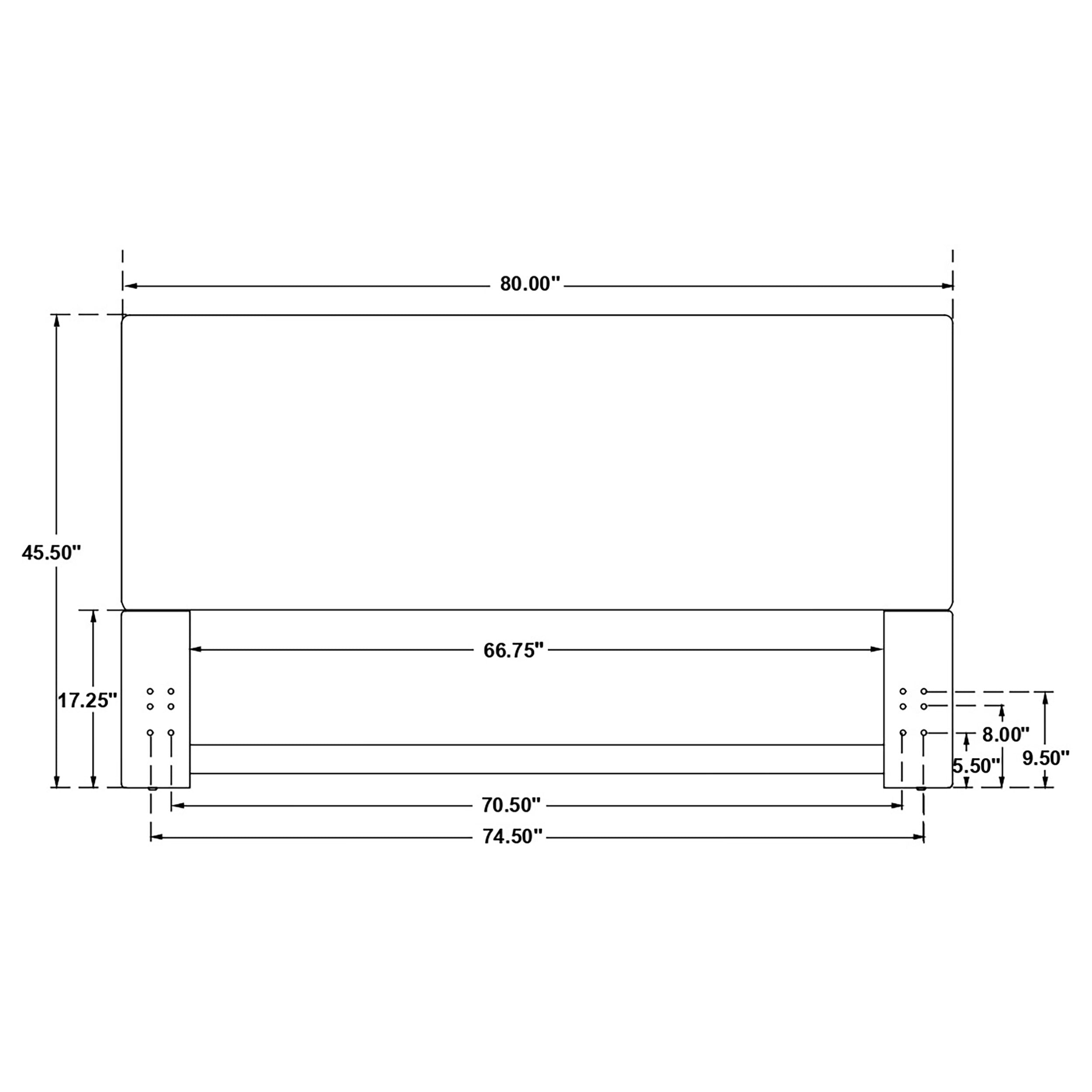 Pirro Upholstered King Panel Headboard Sand — view 8
