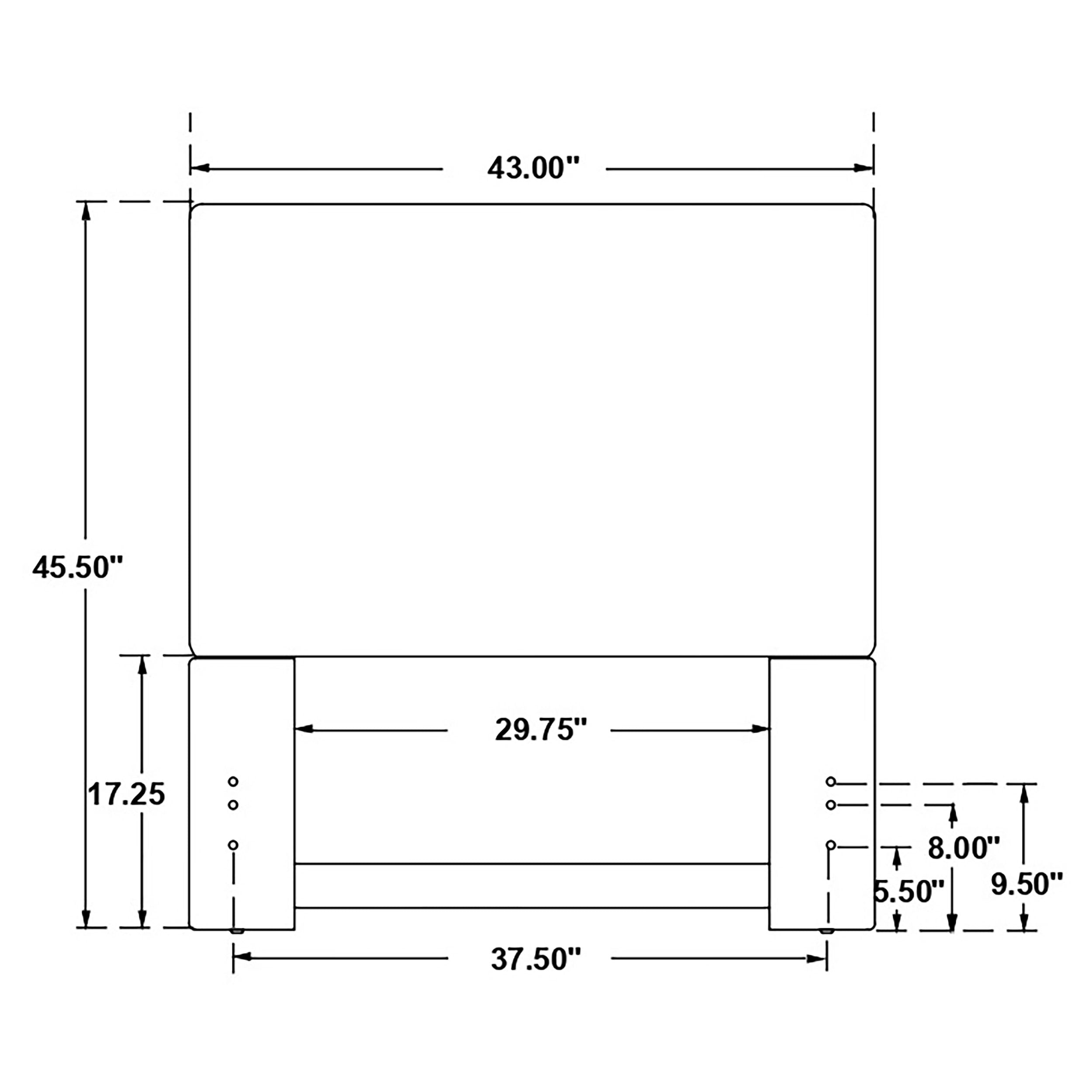 Pirro Upholstered Twin Panel Headboard Sand — view 8