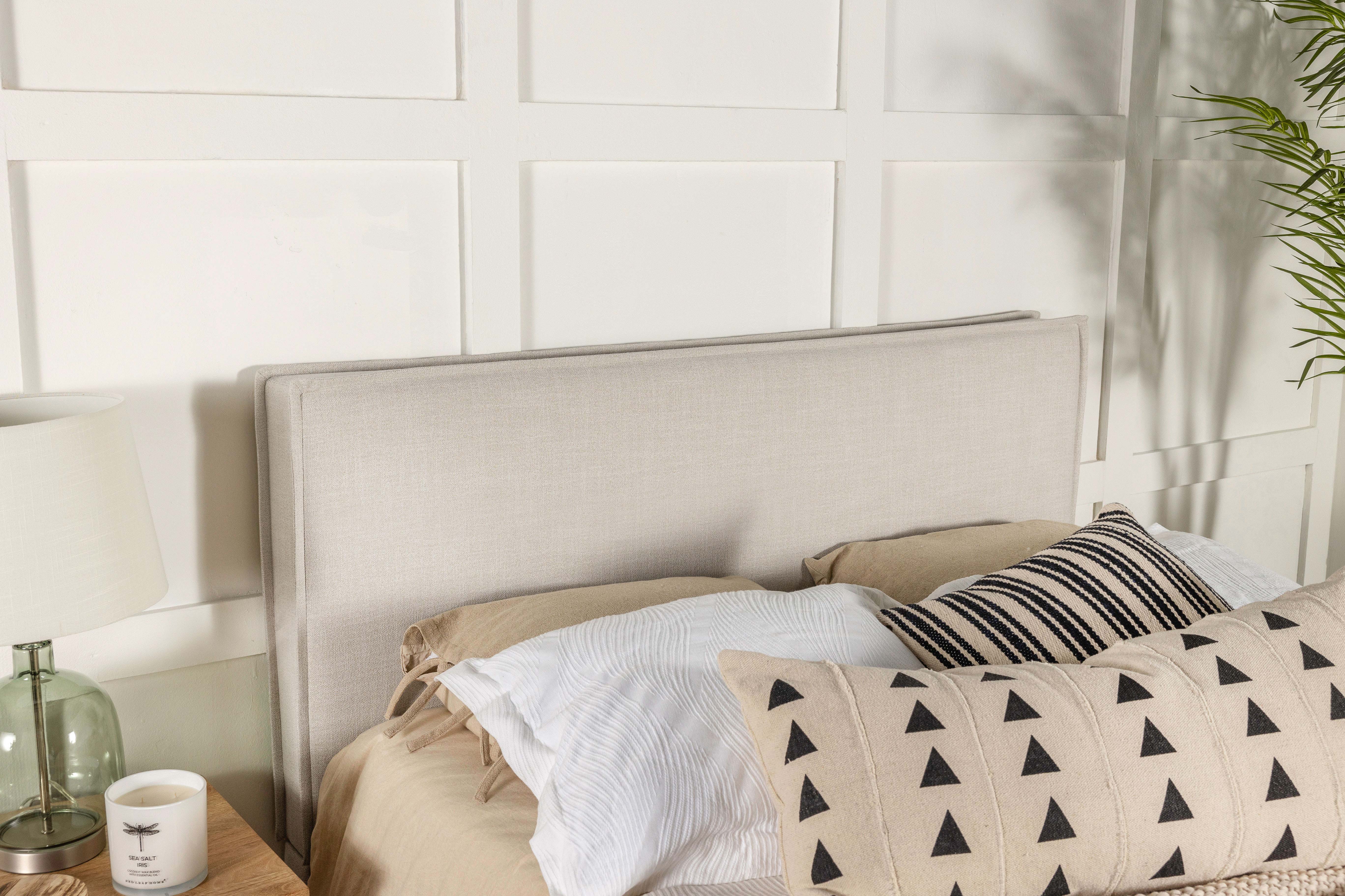 Izzy Upholstered King Panel Headboard Sand — view 2