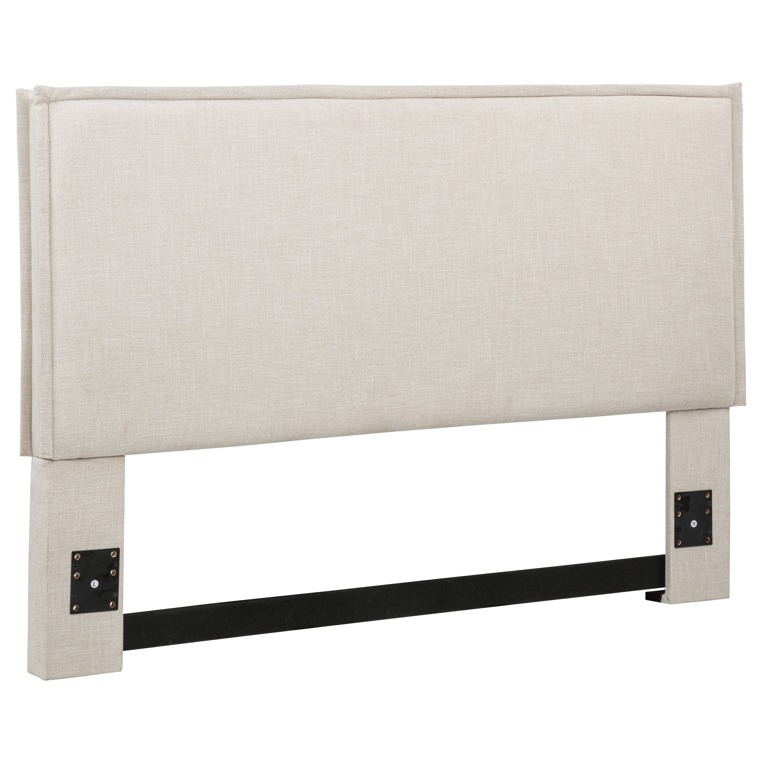 Izzy Upholstered Queen or Full Panel Headboard Sand — view 1