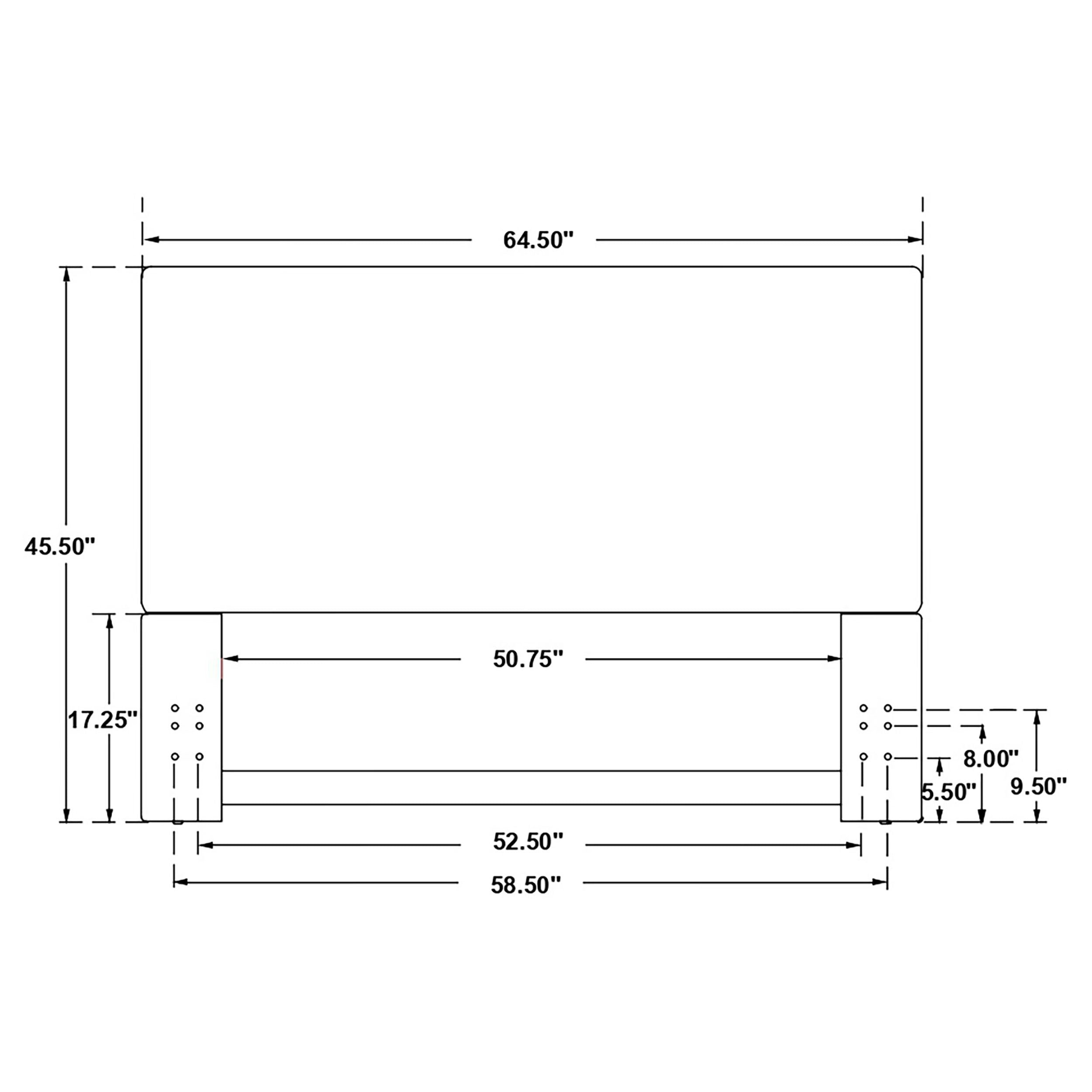 Kosmo Upholstered Queen or Full Panel Headboard Sand — view 8