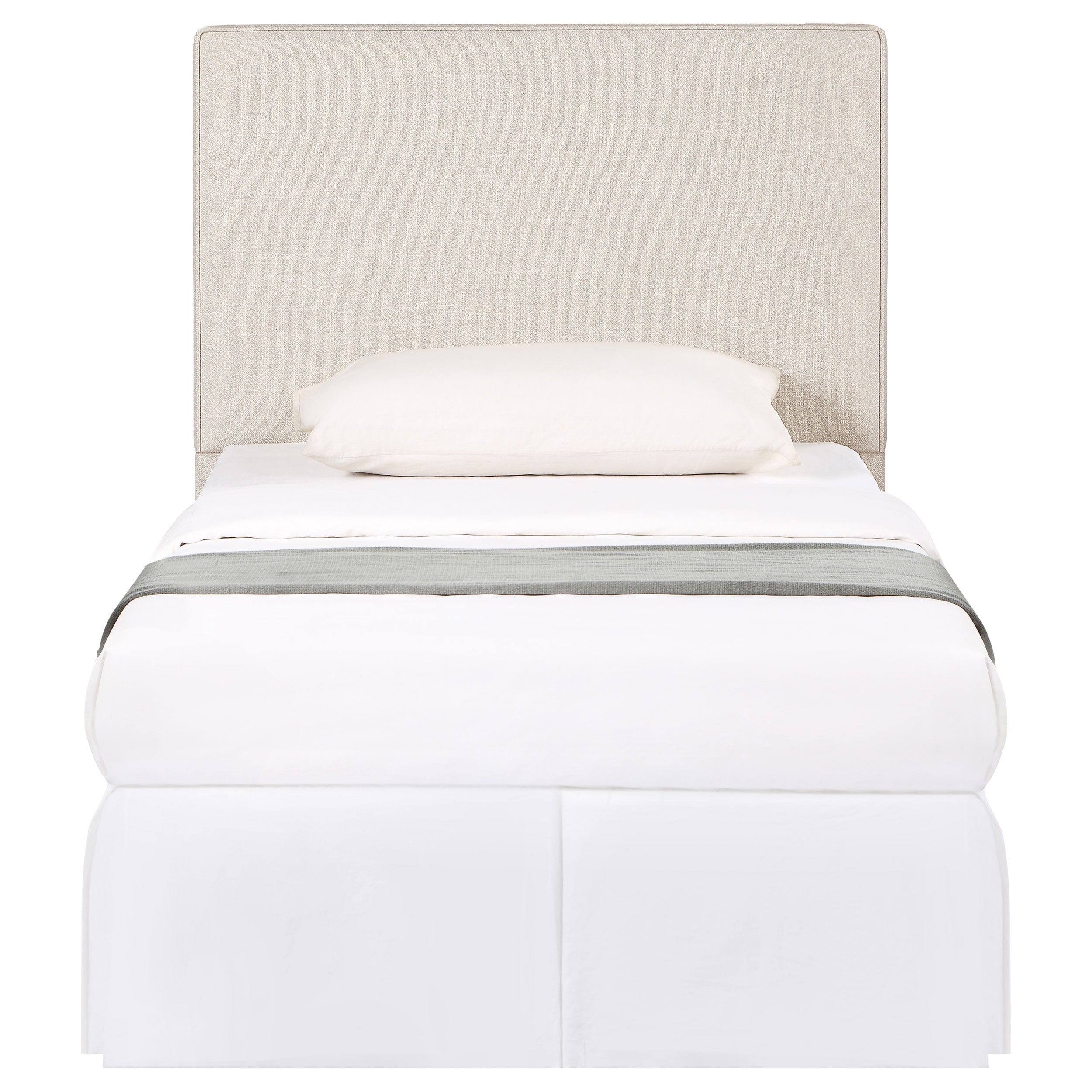 Kosmo Upholstered Twin Panel Headboard Sand — view 3