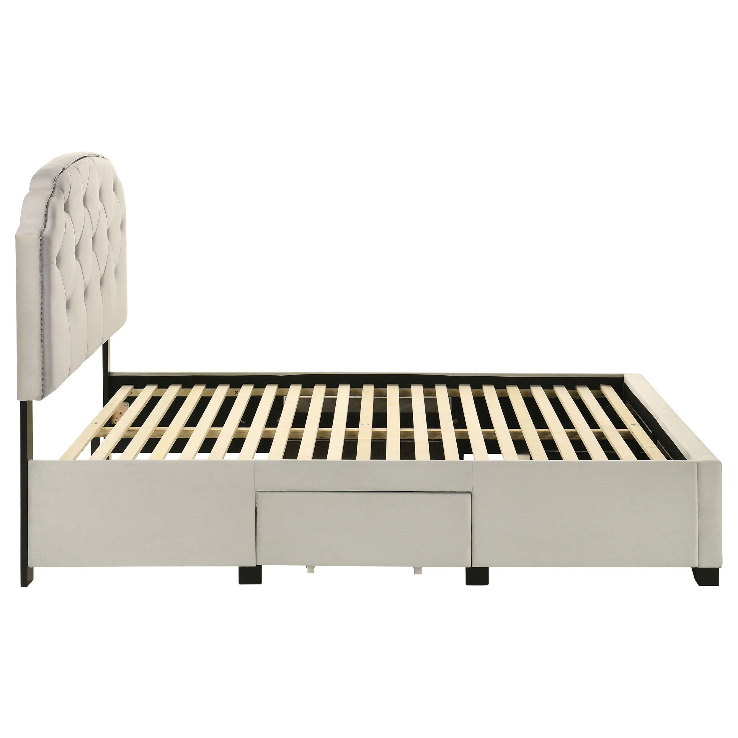 Marianna 4-drawer Upholstered Full Storage Bed Cream — view 10