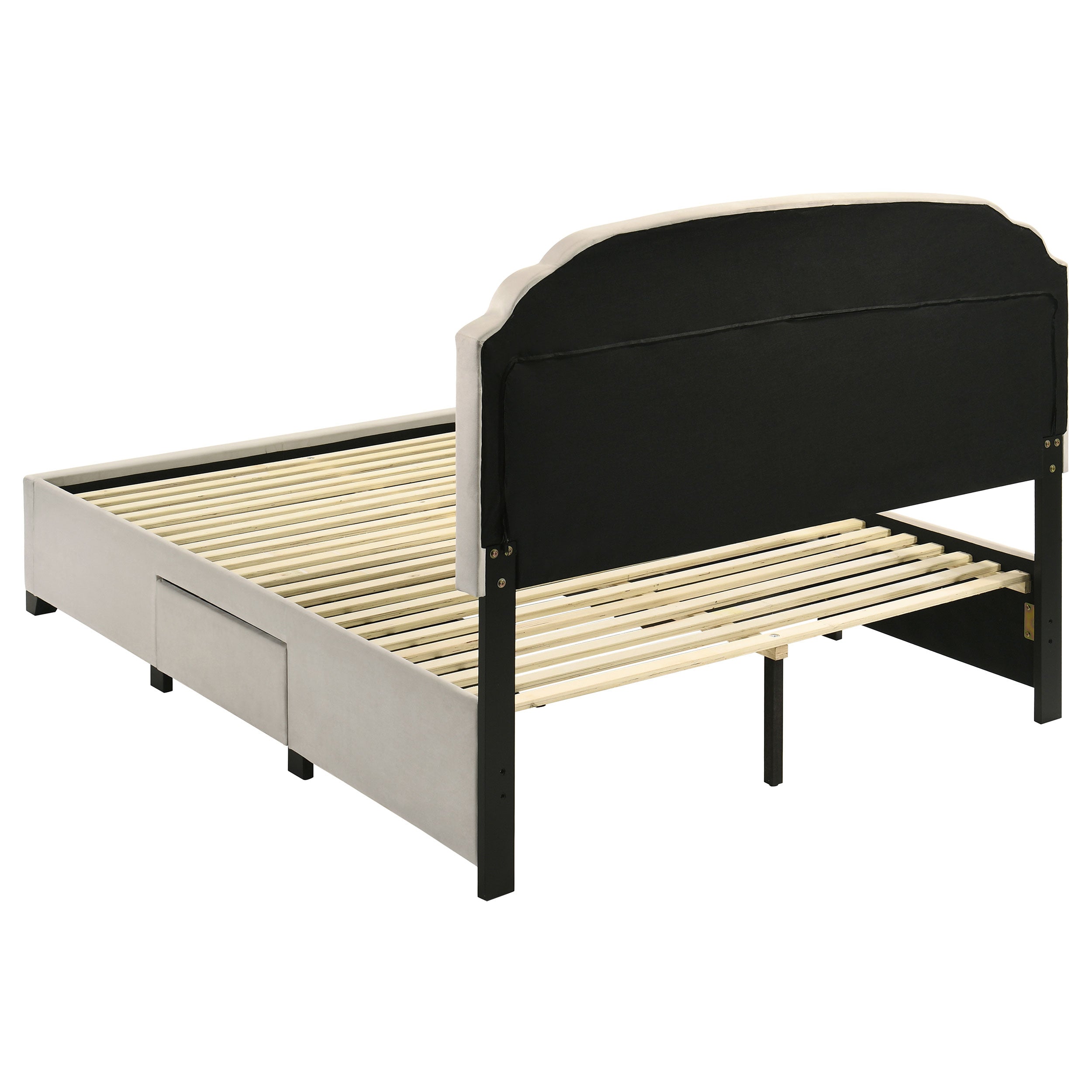 Marianna 4-drawer Upholstered Queen Storage Bed Cream — view 9