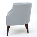 Contemporary Upholstered Club Chair With Button Tufting