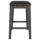 5 Pieces Counter Height Rustic Farmhouse Dining Room Wooden Bar Table Set With 2 Stools And 2 Chairs