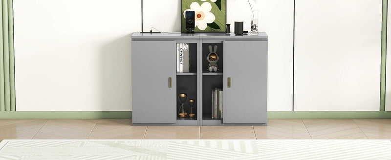 Murphy Bed With Shelves, Cabinets And USB Ports
