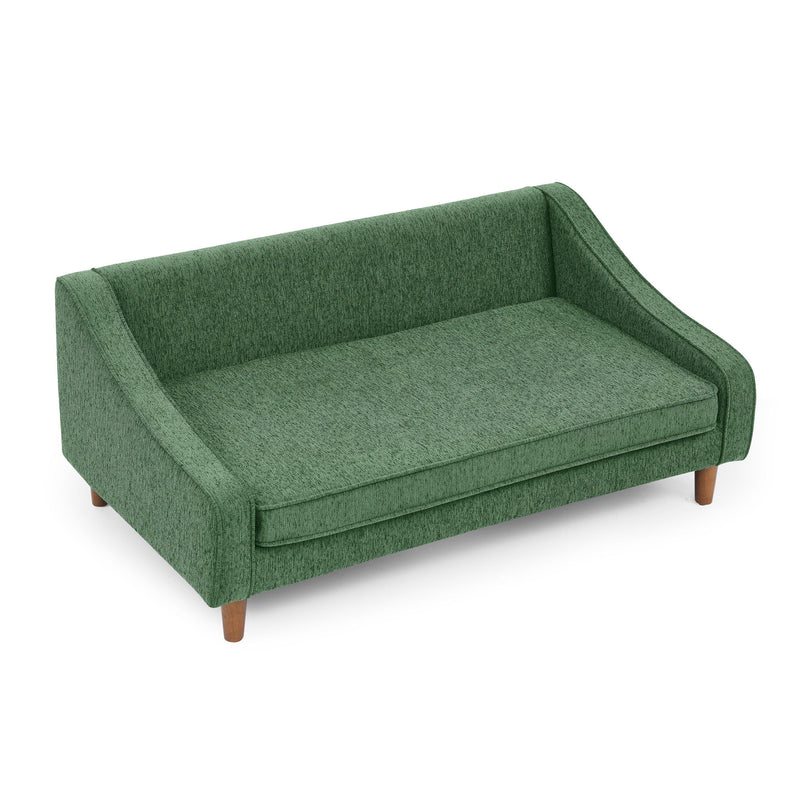 Modern Durable Elevated Dog Sofa Bed With Irregular Armrest Design