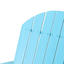 Malibu Transitional Adirondack Chair With Foldable Design - Blue