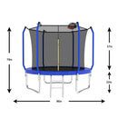 Trampoline With Basketball Hoop, Astm Approved Reinforced Type Outdoor Trampoline With Enclosure Net