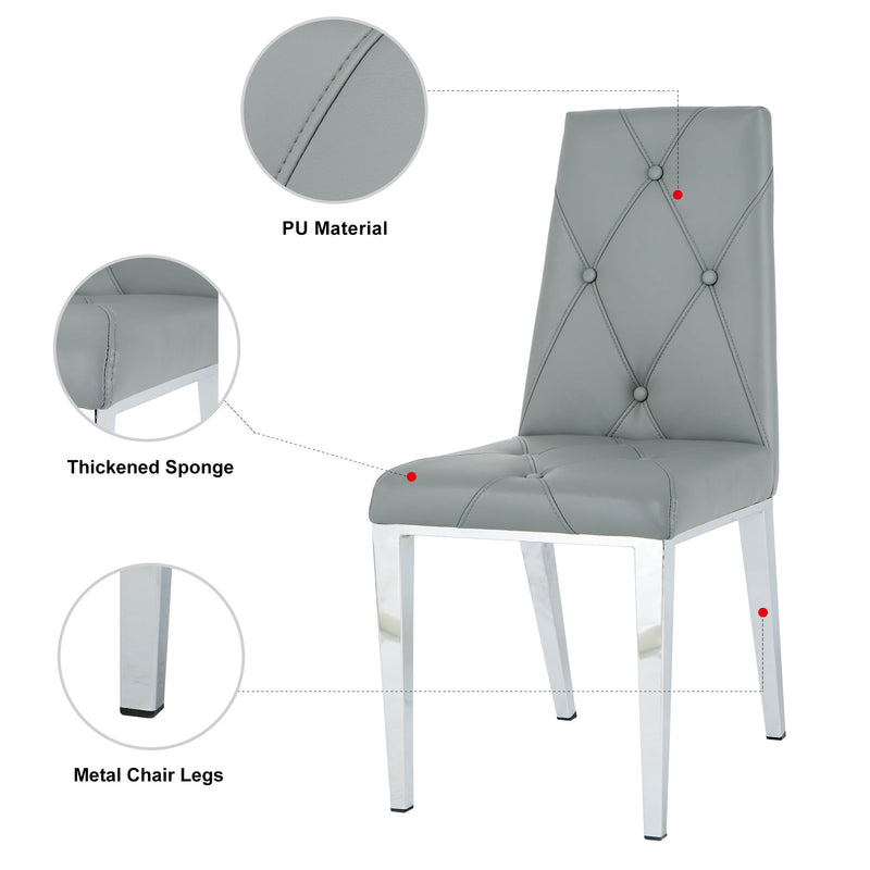 Modern Light Luxury Dining Chair (Set of 2)
