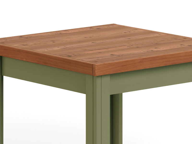 Vineyard - 24" Side Table - Sage Green And Fruitwood