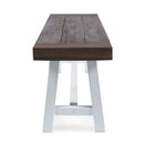 Tranquilizer - Outdoor Acacia Wood Bench With Slat Panel Design