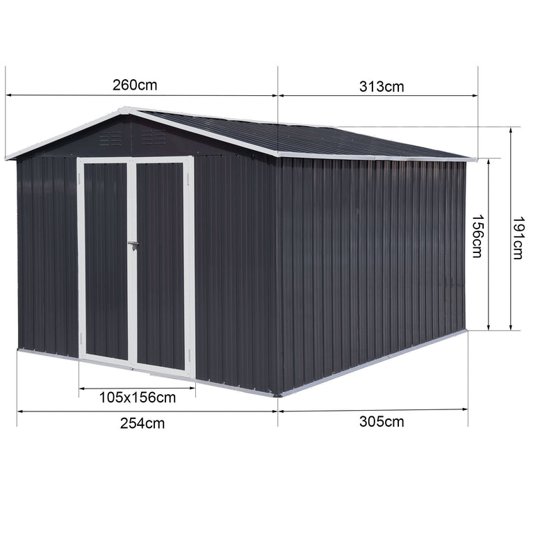 10' x 8' Garden Sheds Outdoor Storage Sheds