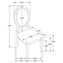 Twyla - Oval Back Dining Side Chair (Set of 2) - Dark Cocoa