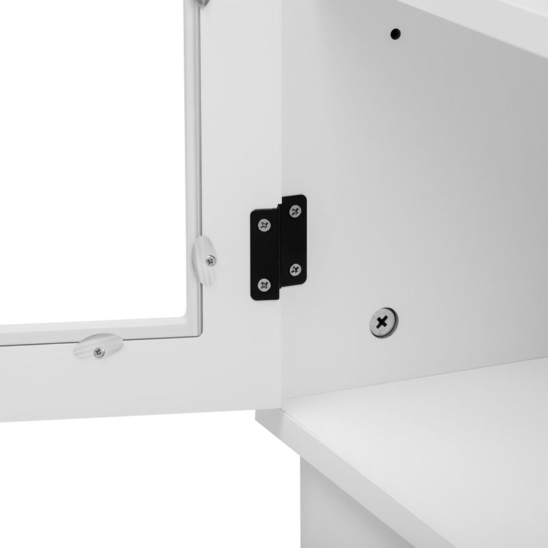 Modern Minimalist TV Stand For TVs Up To 75" With Adjustable Shelves