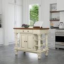 Montauk - Kitchen Island - Wood - White
