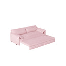 Pull Out 3 In 1 Convertible Sleeper Sofa With Side Storage, Multi Functional