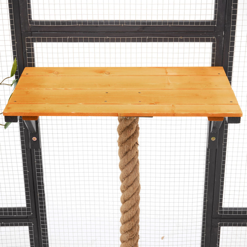 Outdoor Cat House, Diy Cat Enclosure Catio With Double Enter Doors