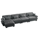 Super Comfort Oversized Modular Sectional Sofa With Movable Ottoman