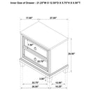 Pembroke - 2-Drawer Nightstand Bedside Table - Washed Oak