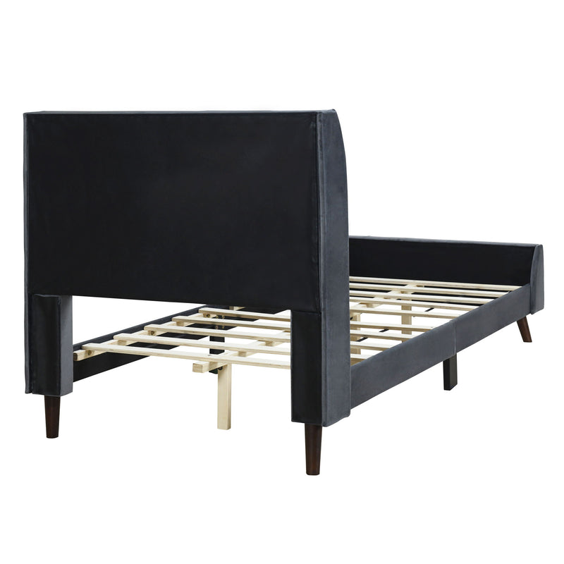 Upholstered Platform Bed Velvet