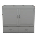 Murphy Bed With USB Port And A Large Drawer